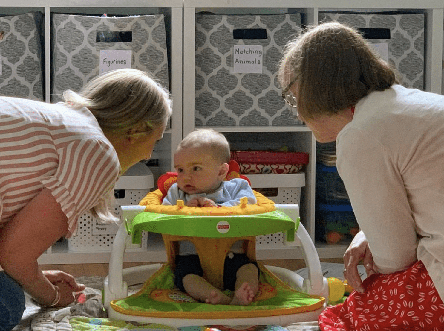 Becky and Allison MacDonald Infant Sibling